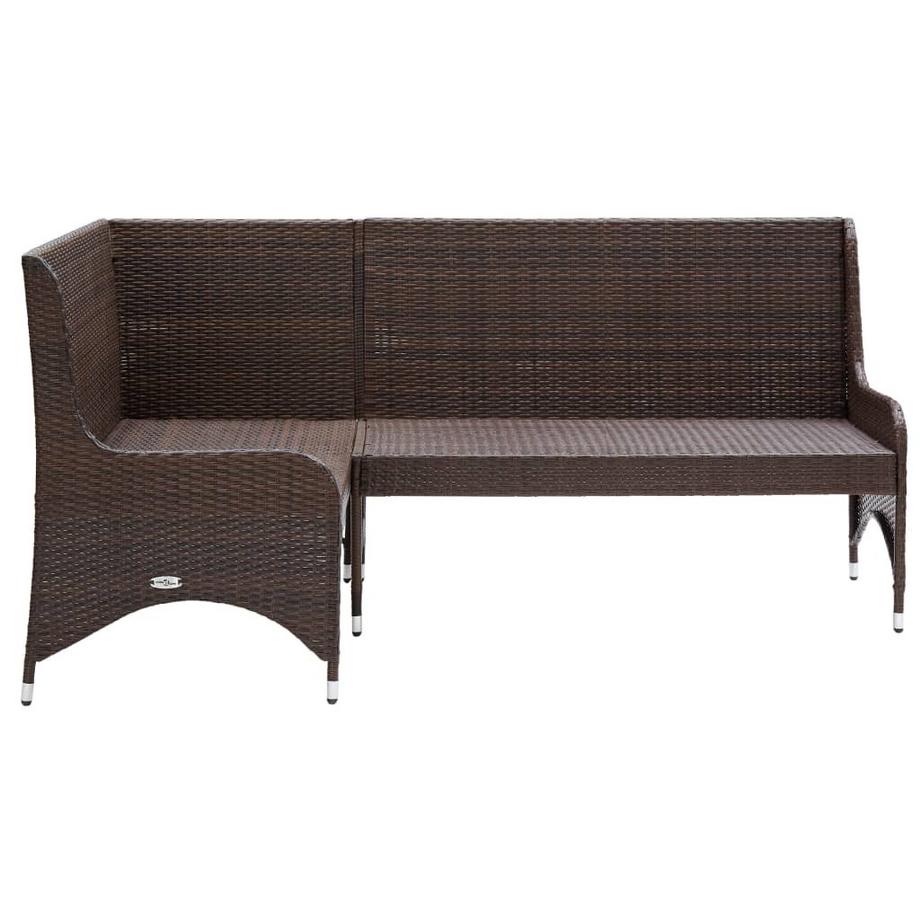 VidaXL Gartensofa poly-rattan  
