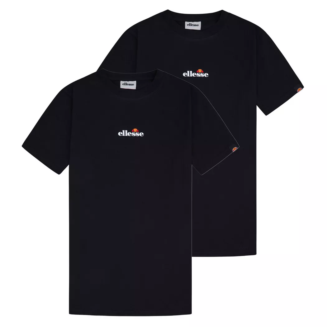 Ellesse - T-Shirt  2er Pack Bequem sitzend-OLLIO 2 TEE, für Herren, Schwarz, Größe L