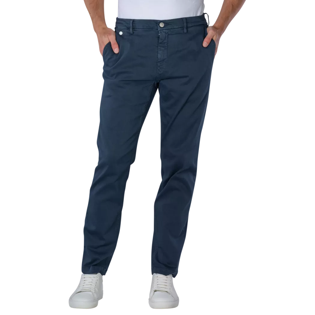 Replay - Benni Chino Straight Fit, für Herren, Nachtblau, Größe W34/L34