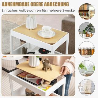 B2X 4-stufiger Mehrzweckwagen rollender Aufbewahrungswagen mit abnehmbarem Tablett  