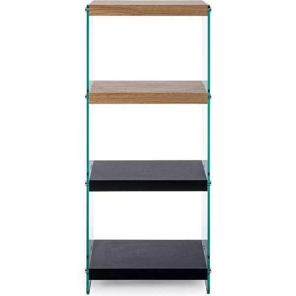 mutoni Libreria Linea Legno nera 40x30x100  