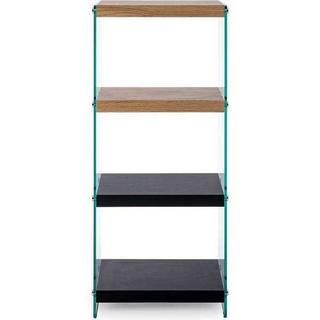 mutoni Libreria Linea Legno nera 40x30x100  