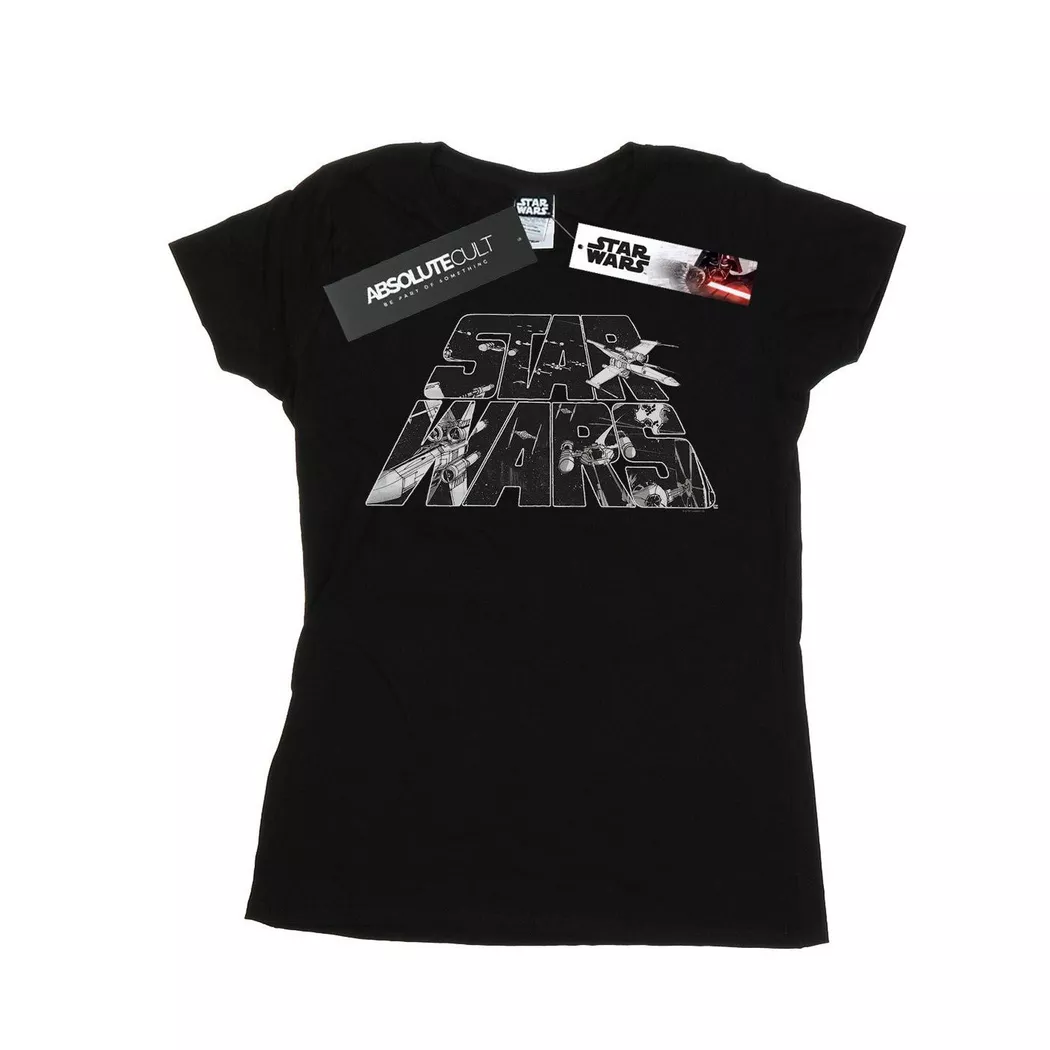 STAR WARS - TShirt, für Damen, Schwarz, Größe S