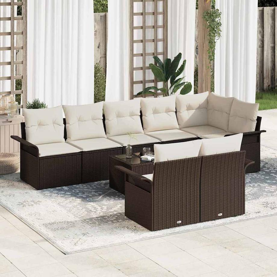 VidaXL Gartensofa-set poly-rattan  