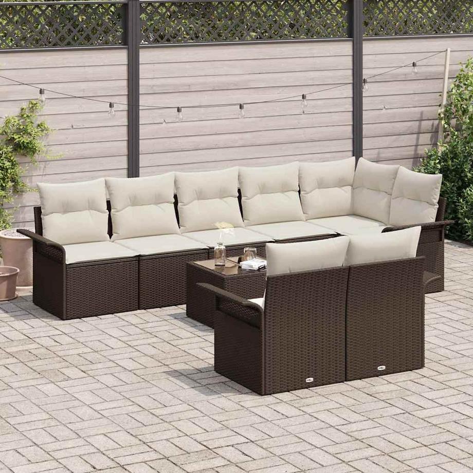 VidaXL Gartensofa-set poly-rattan  