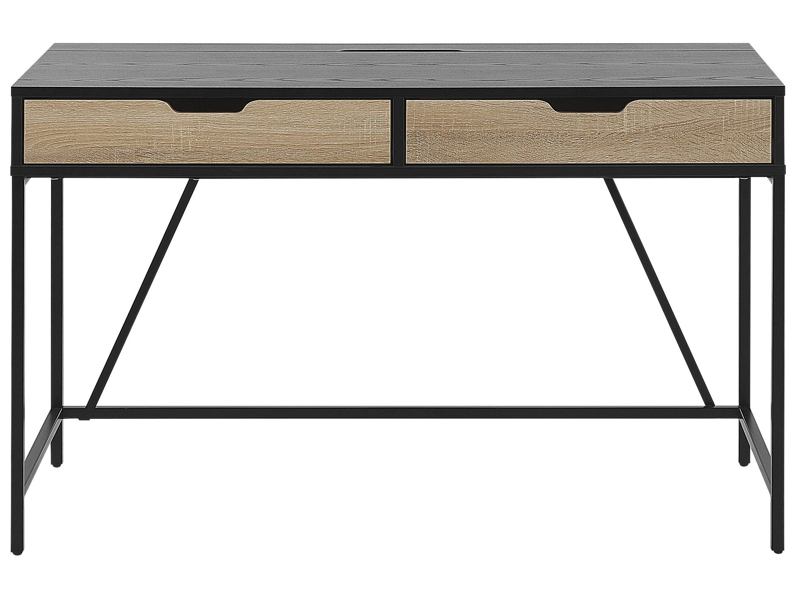 Beliani Table de bureau en Panneau de particules de bois Moderne JENA  