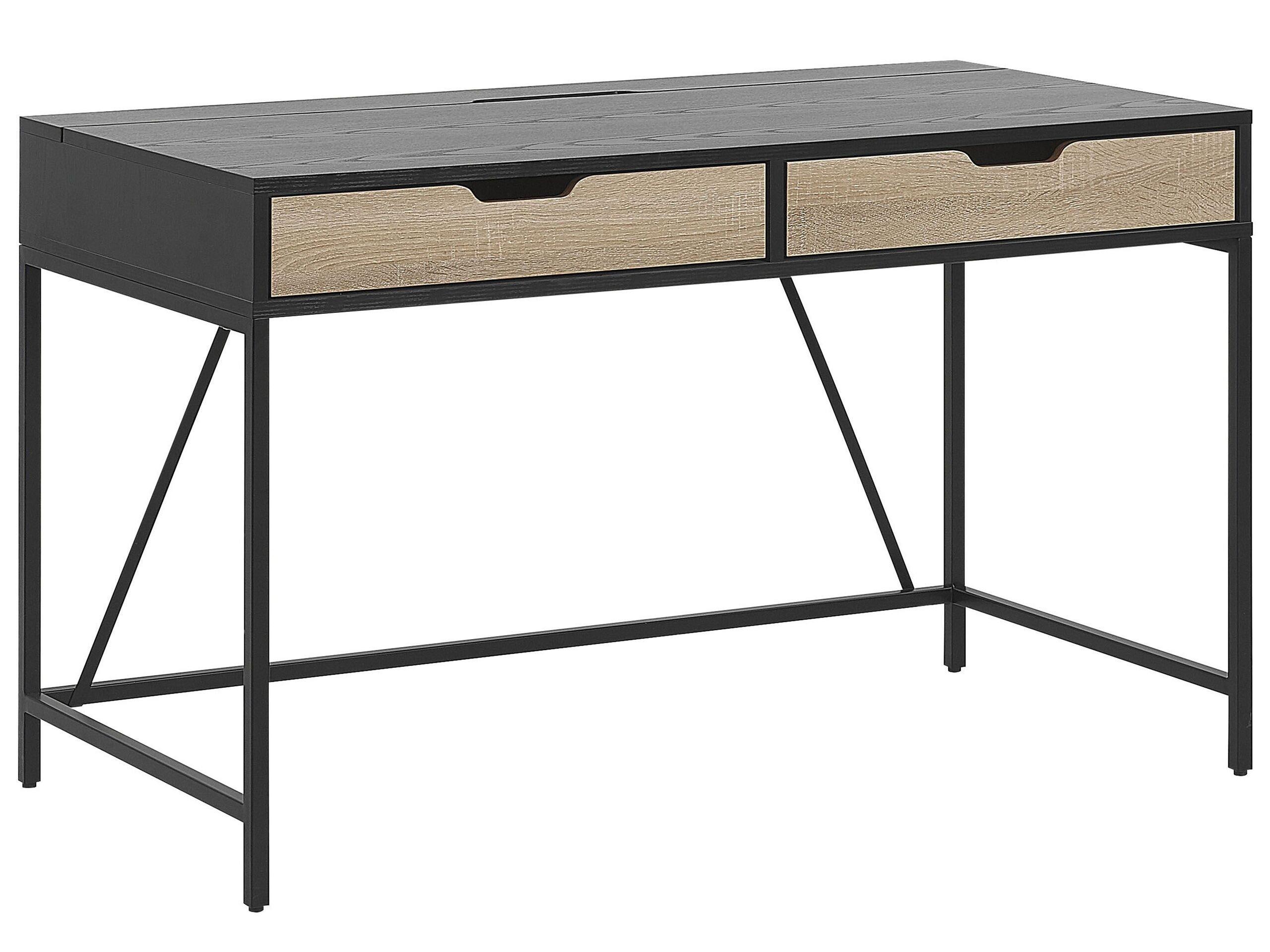 Beliani Table de bureau en Panneau de particules de bois Moderne JENA  