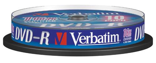 Verbatim  Verbatim DVD-R Matt Silver 4,7 GB 10 pz 