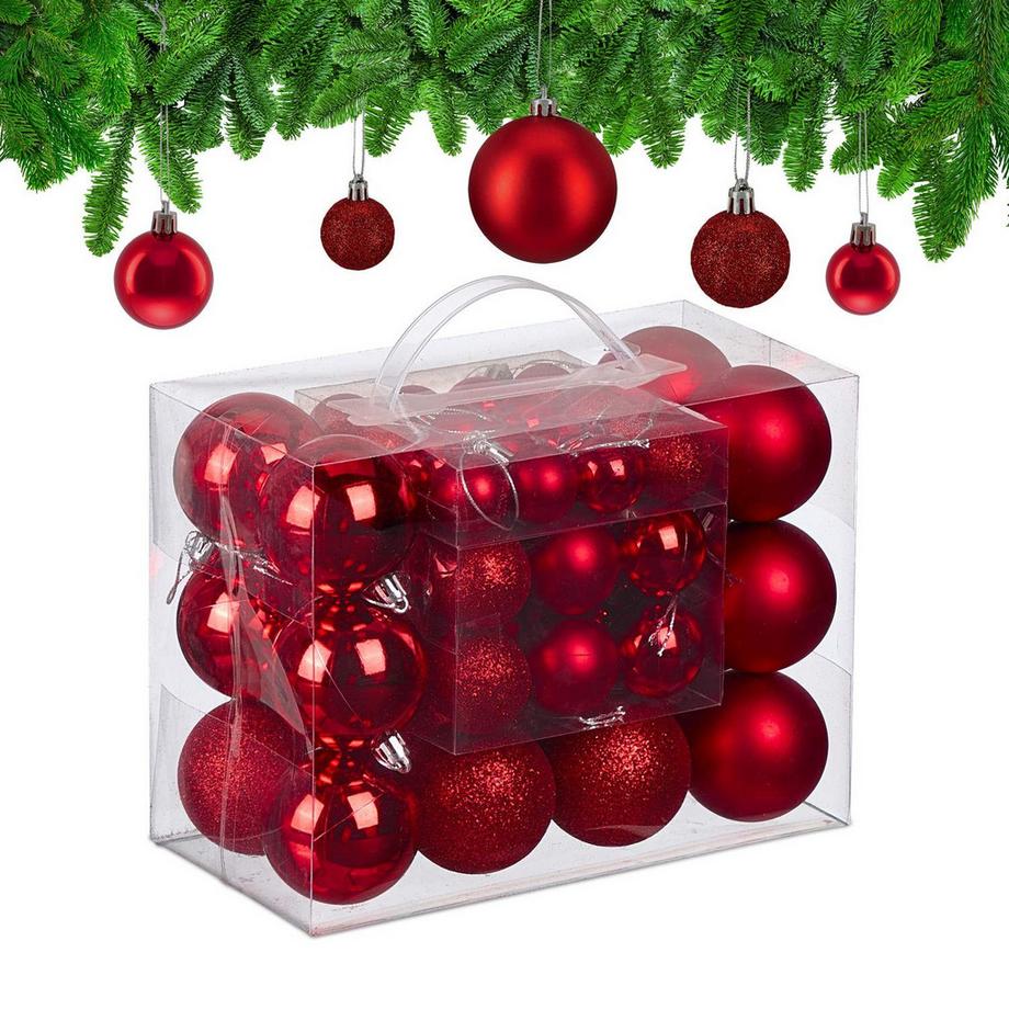 Lot de 50 boules de Noël