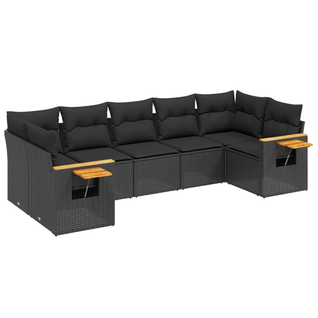 VidaXL set divano da giardino Polirattan  