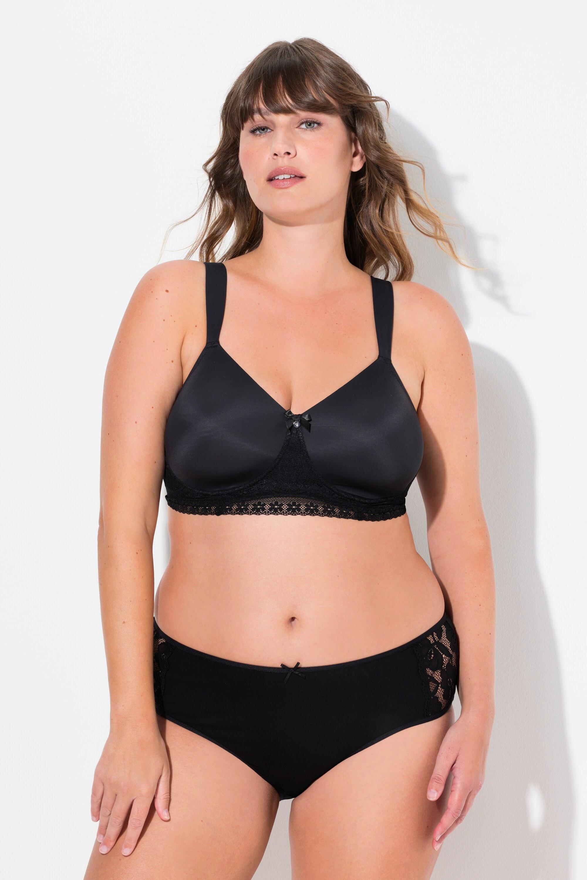 Ulla Popken  Bralette, Spitze, Softschalen, bügellos, Cup C - E 