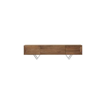 TV Schrank aus massivem Nussbaum 175 cm Metric