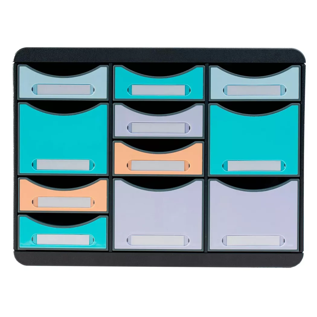 Exacompta Schubladenbox STORE-BOX Multi Aquarel schwarz