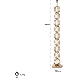 mutoni  Lampada da terra Adyson oro 