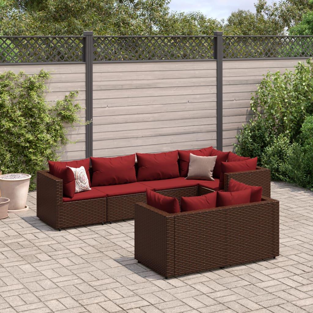 VidaXL set salotto da giardino Polirattan  