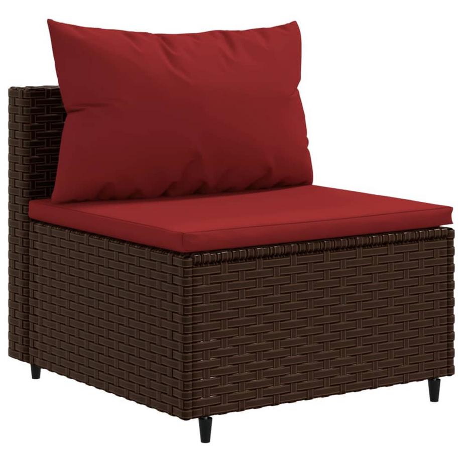 VidaXL set salotto da giardino Polirattan  