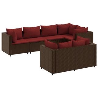 VidaXL set salotto da giardino Polirattan  