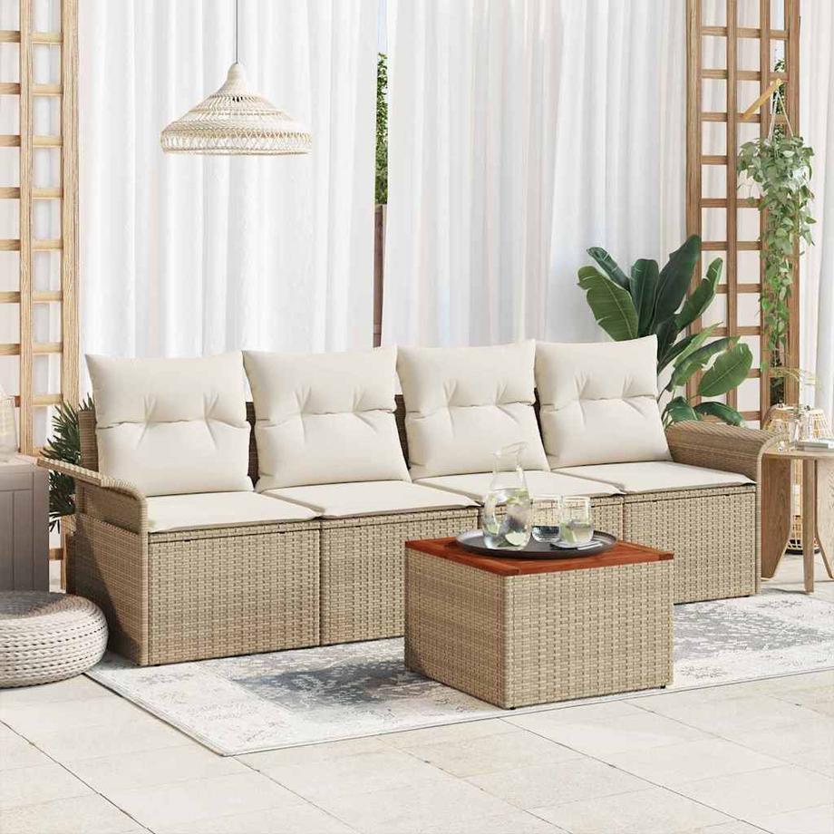 VidaXL Gartensofa-set poly-rattan  