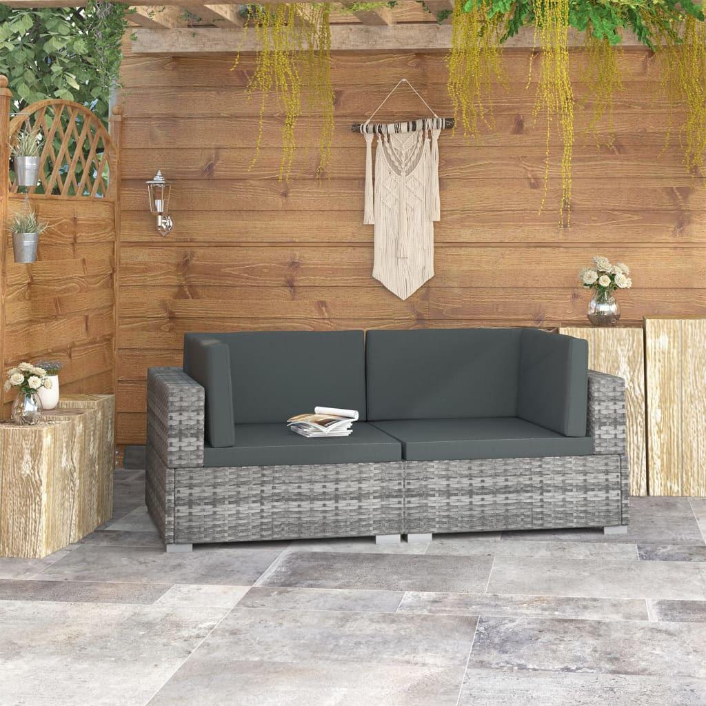 VidaXL Ecksofa poly-rattan  