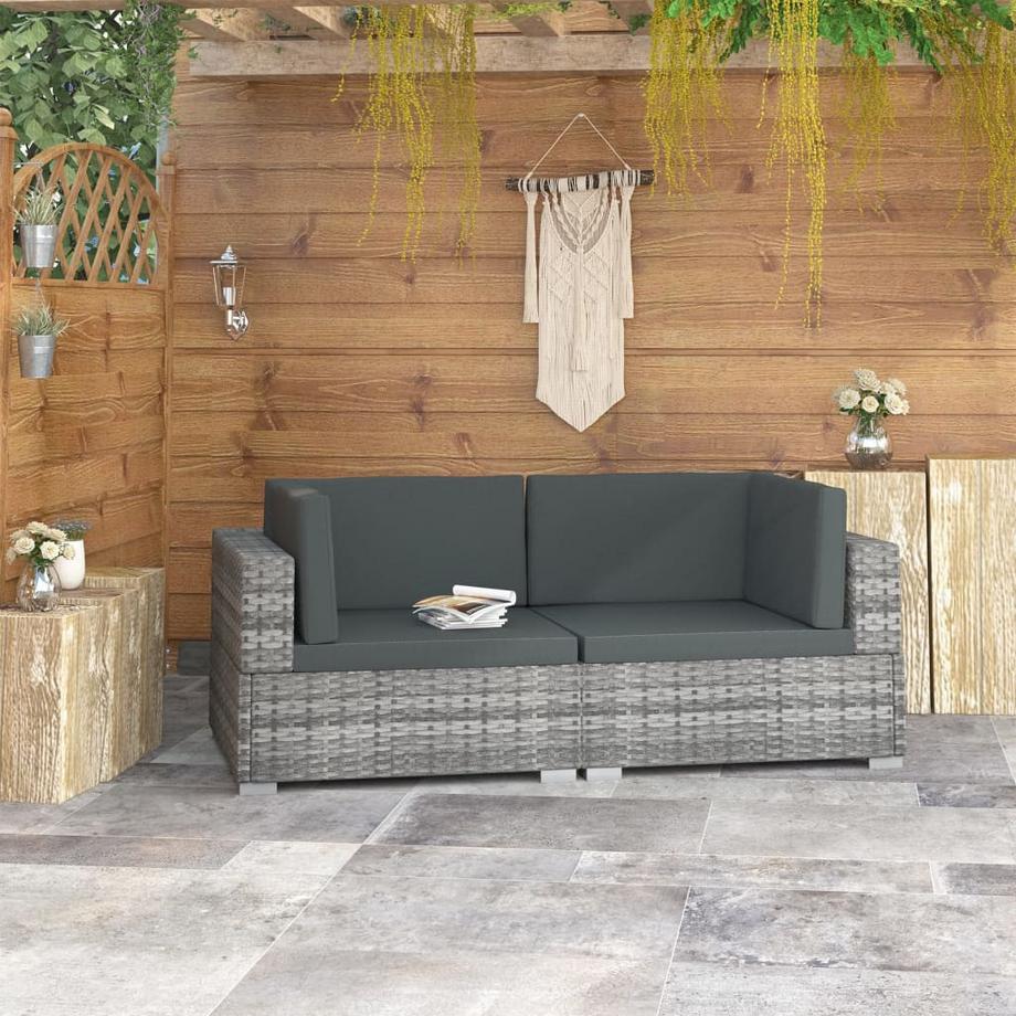 VidaXL Ecksofa poly-rattan  