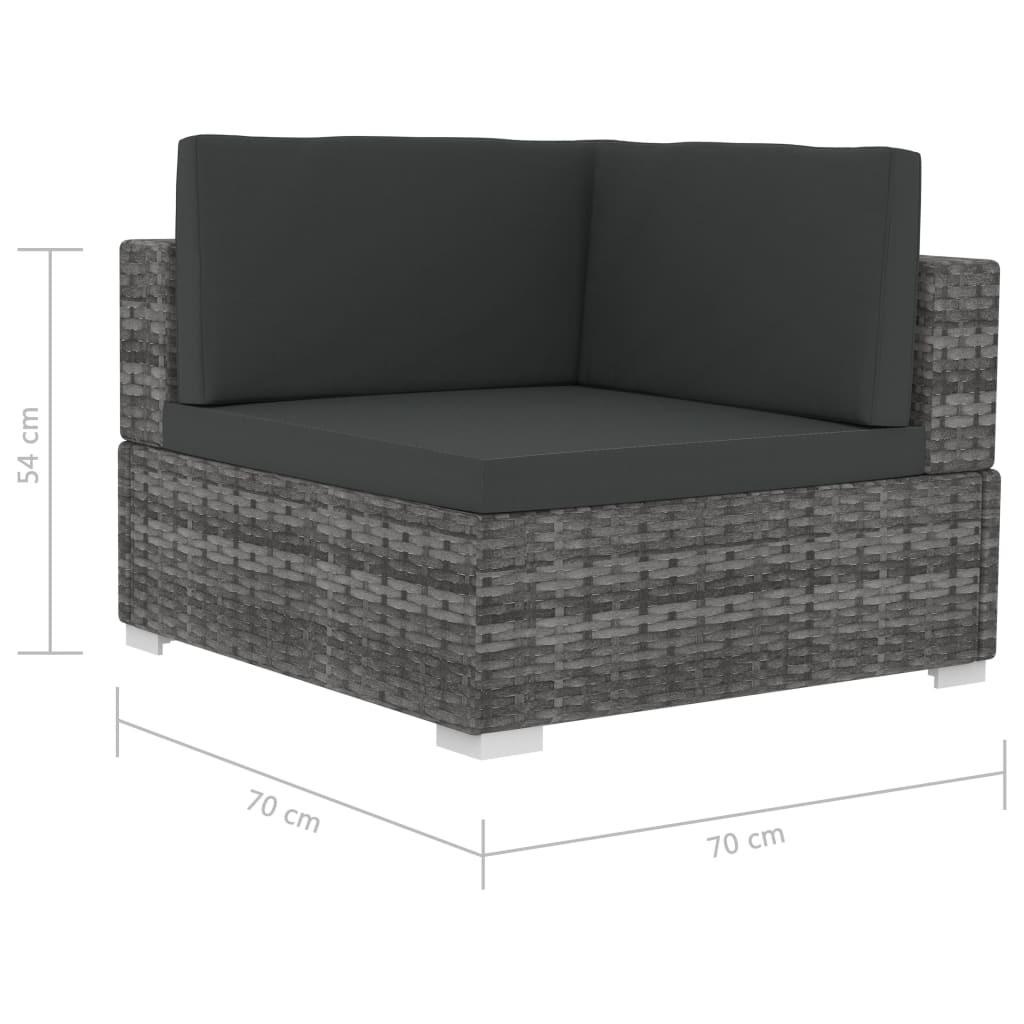 VidaXL Ecksofa poly-rattan  