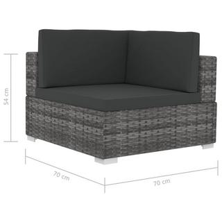 VidaXL Ecksofa poly-rattan  