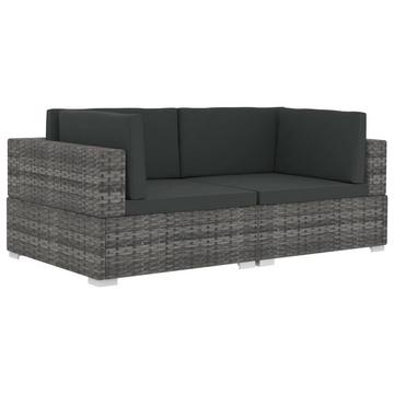 Ecksofa poly-rattan