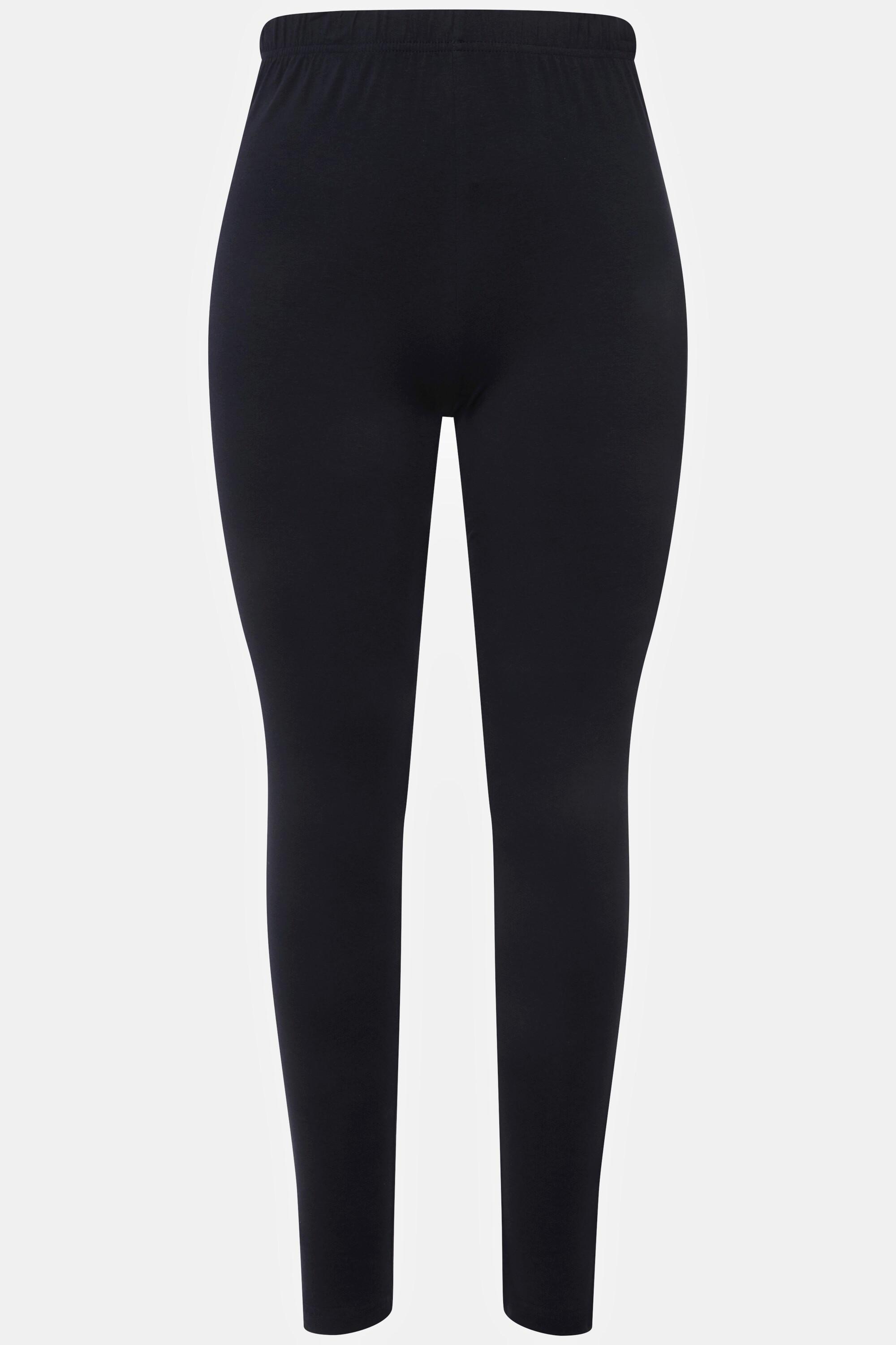 Ulla Popken  Legging en coton avec taille élastique, coupe Slim 