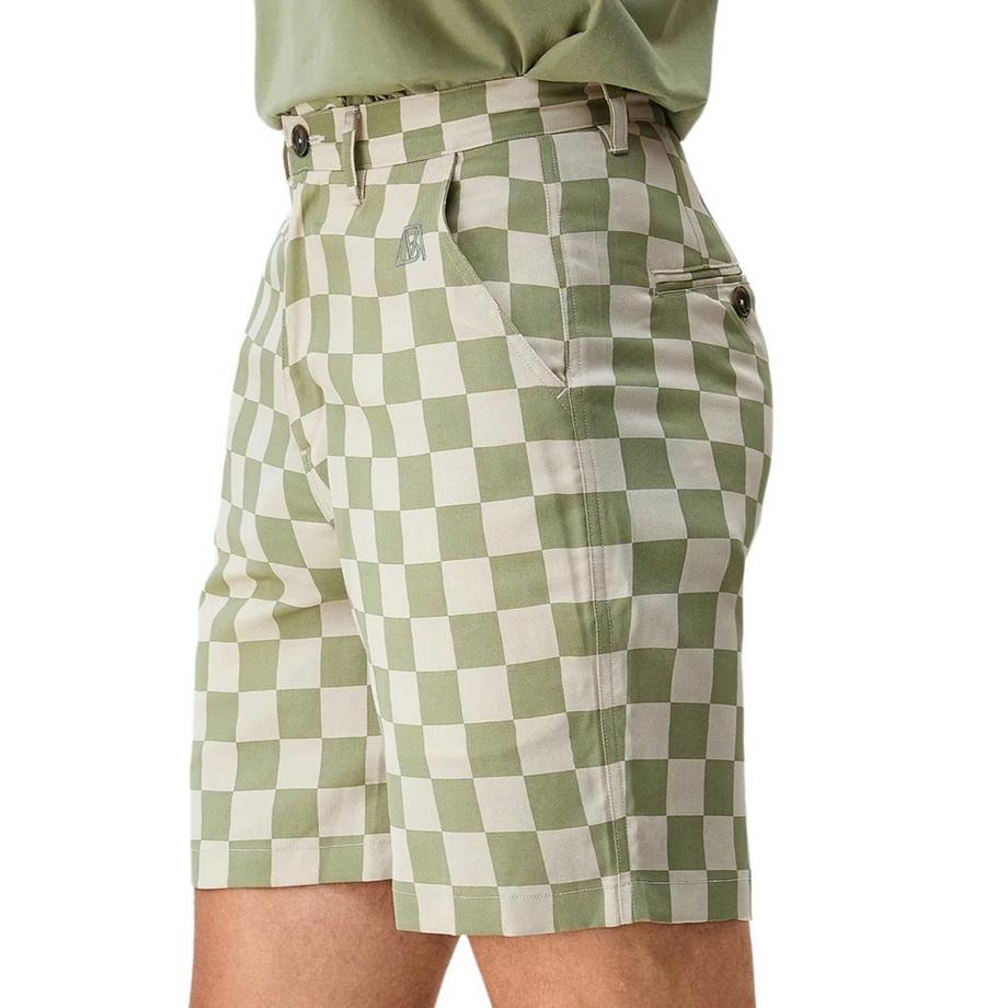 Bellemere New York Zweifarbige karierte Shorts  