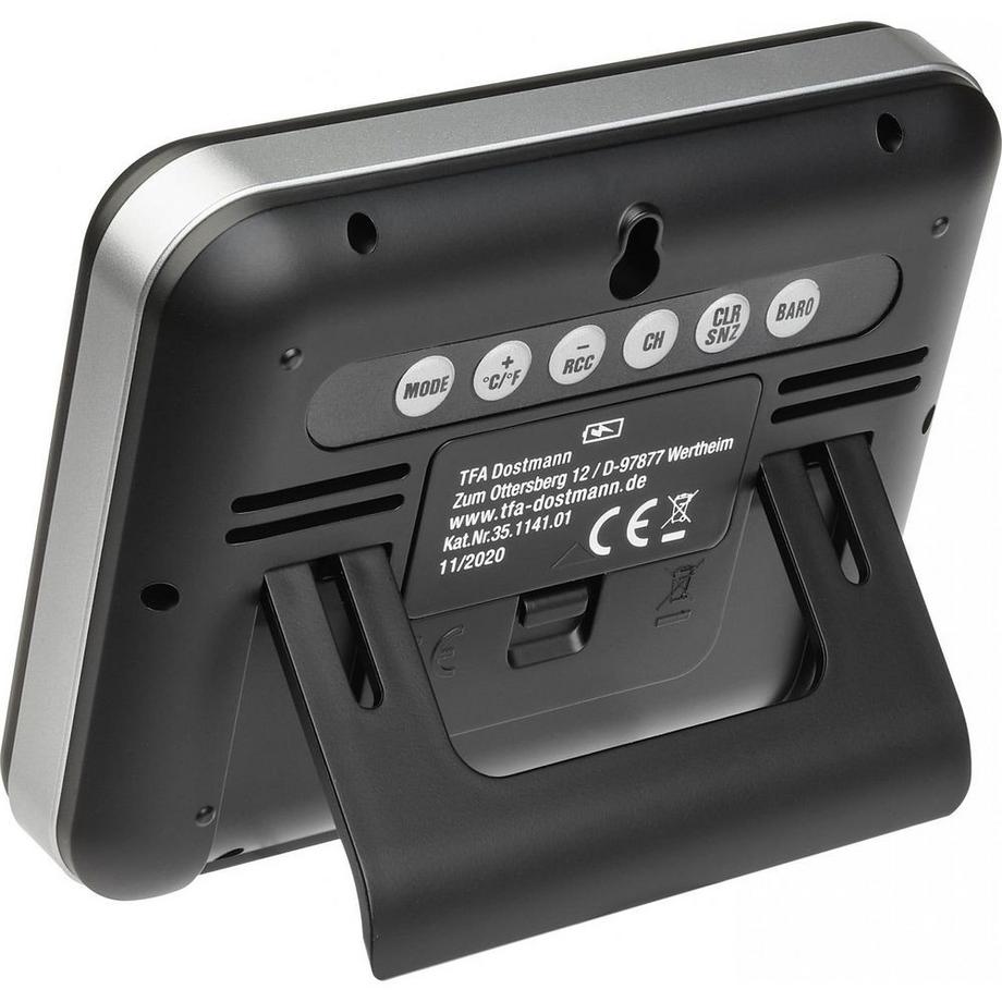 TFA TFA-Dostmann 35.1141.01 stazione meteorologica digitale Nero Batteria  