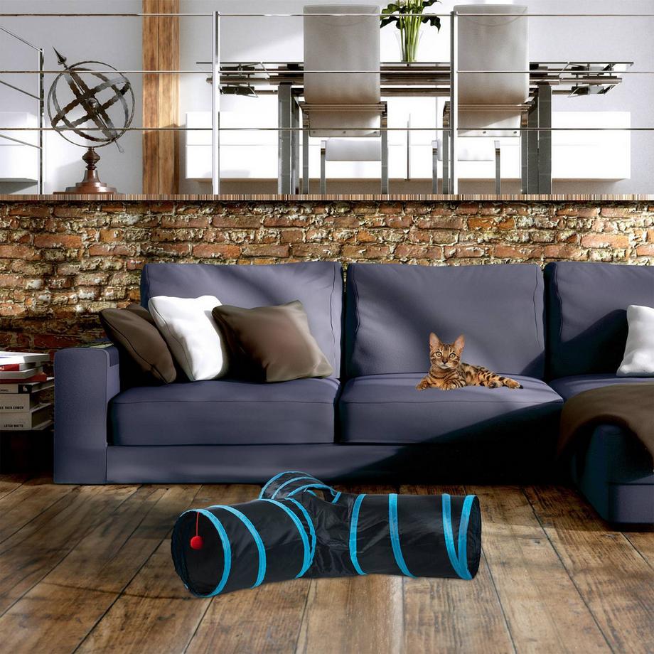 B2X  Tunnel pieghevole per gatti a 3 vie 