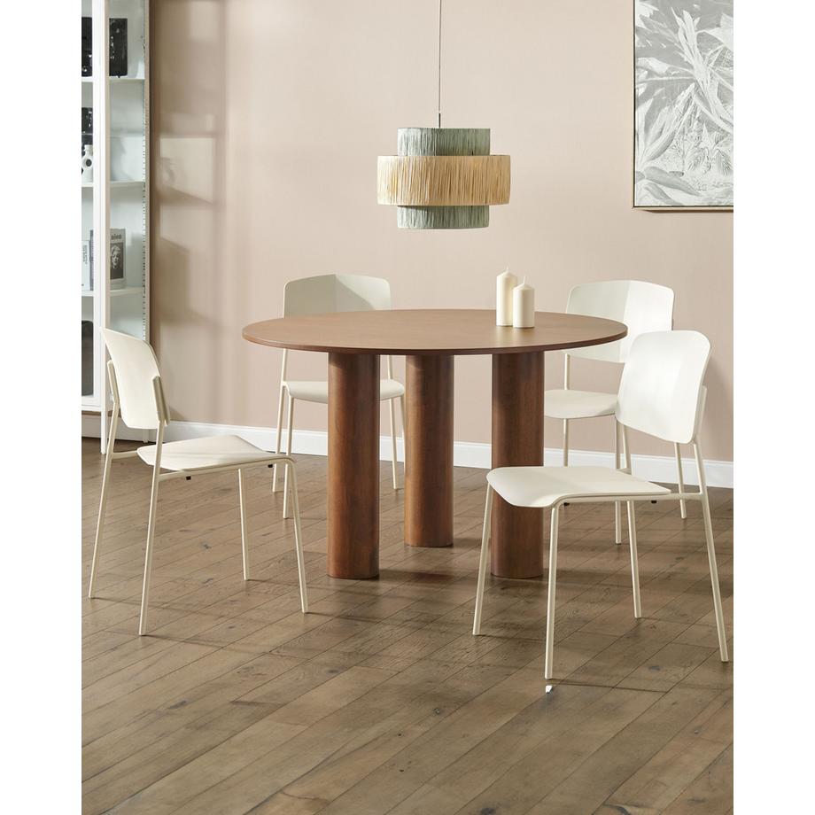 Beliani Esszimmerstuhl 4er Set aus Kunststoff Modern ASTORIA  