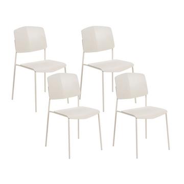 Set di 4 sedie en Materiale sintetico Moderno ASTORIA