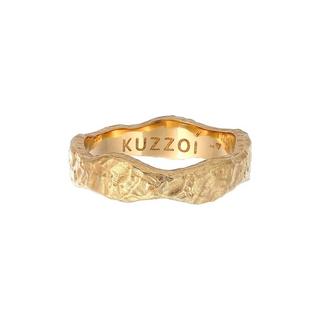 Kuzzoi  Ring  Bandring Organic Struktur 925 Silber 