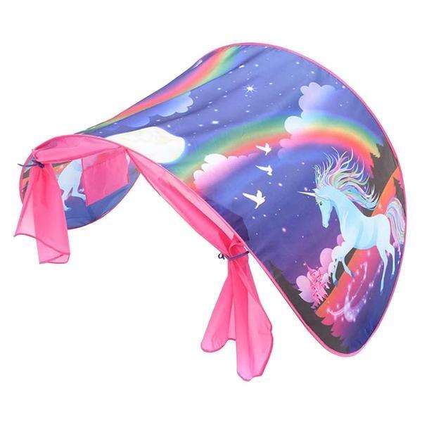 eStore  Tenda per Letto - Fantasia Unicorno 