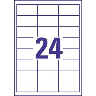 Avery-Zweckform Étiquettes universelles, 64.6 x 33.8 mm, permanent  