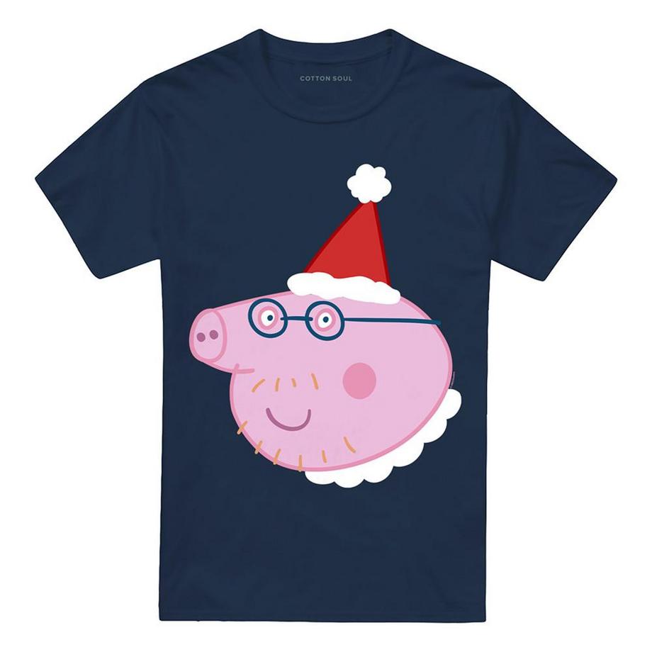 T-ShirtMotif Papa Pig Motiftyle Bonnet Du Père Noël
