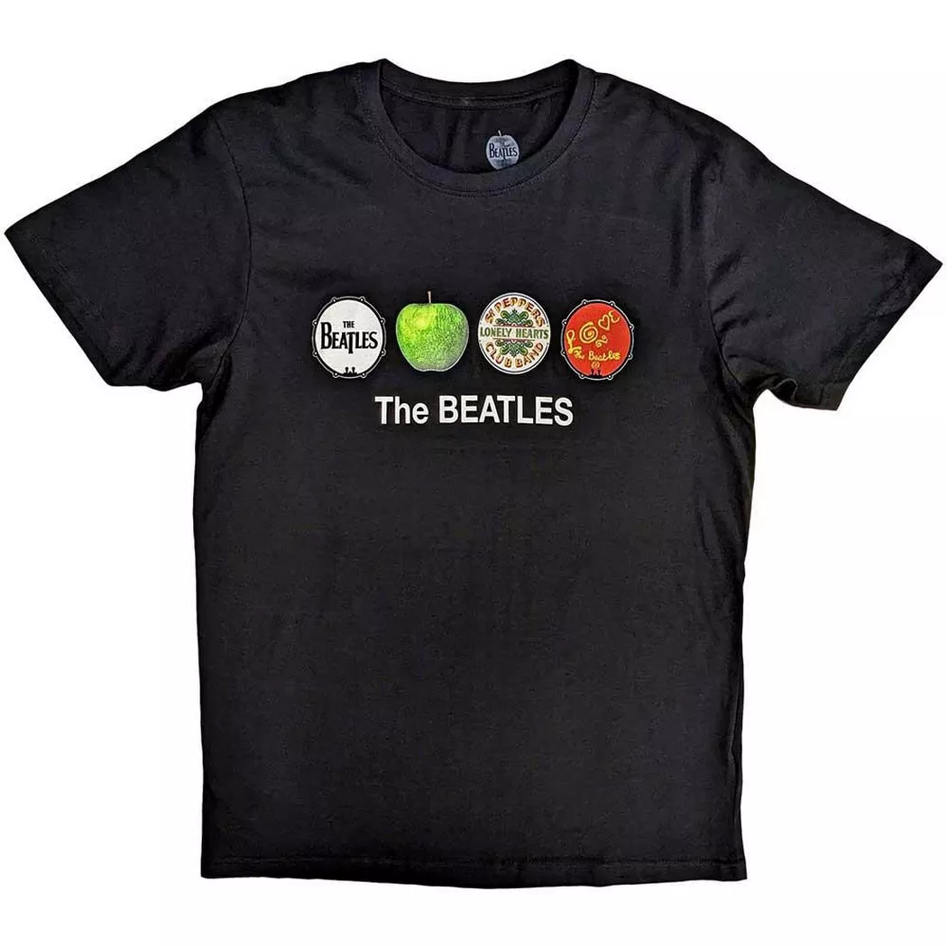 The Beatles - TShirt, für Damen, Schwarz, Größe M