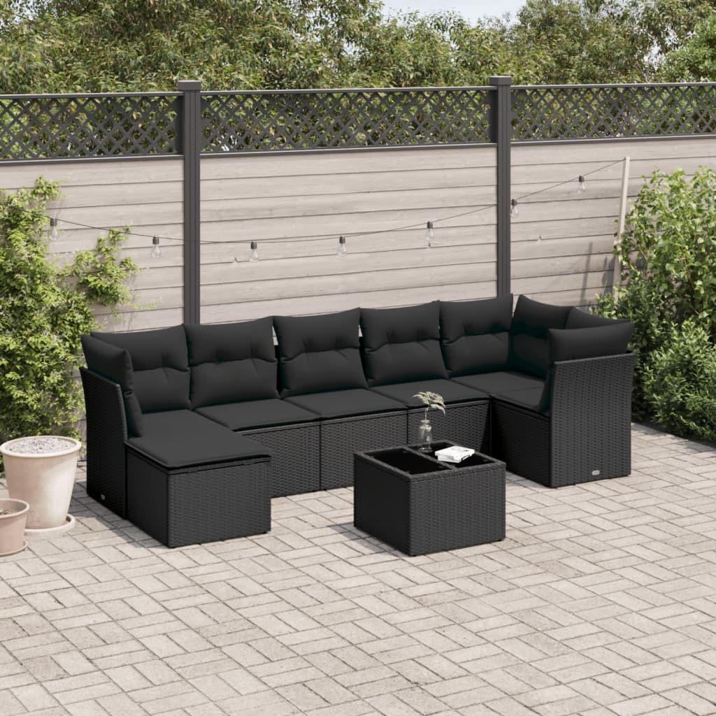 VidaXL set divano da giardino Polirattan  