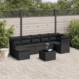 VidaXL Ensemble de canapés de jardin rotin synthétique  