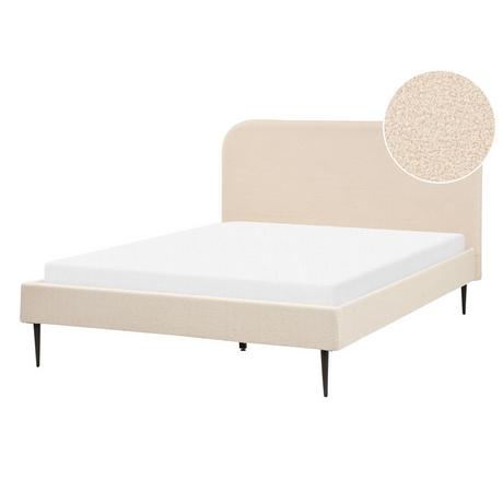 Beliani Letto con rete a doghe en Bouclé Scandinavo FLAYAT  