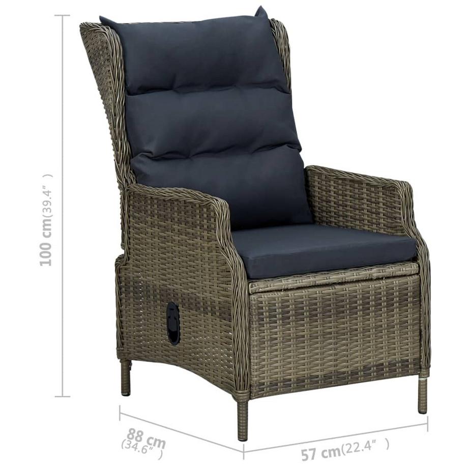 VidaXL Garten-essgruppe poly-rattan  