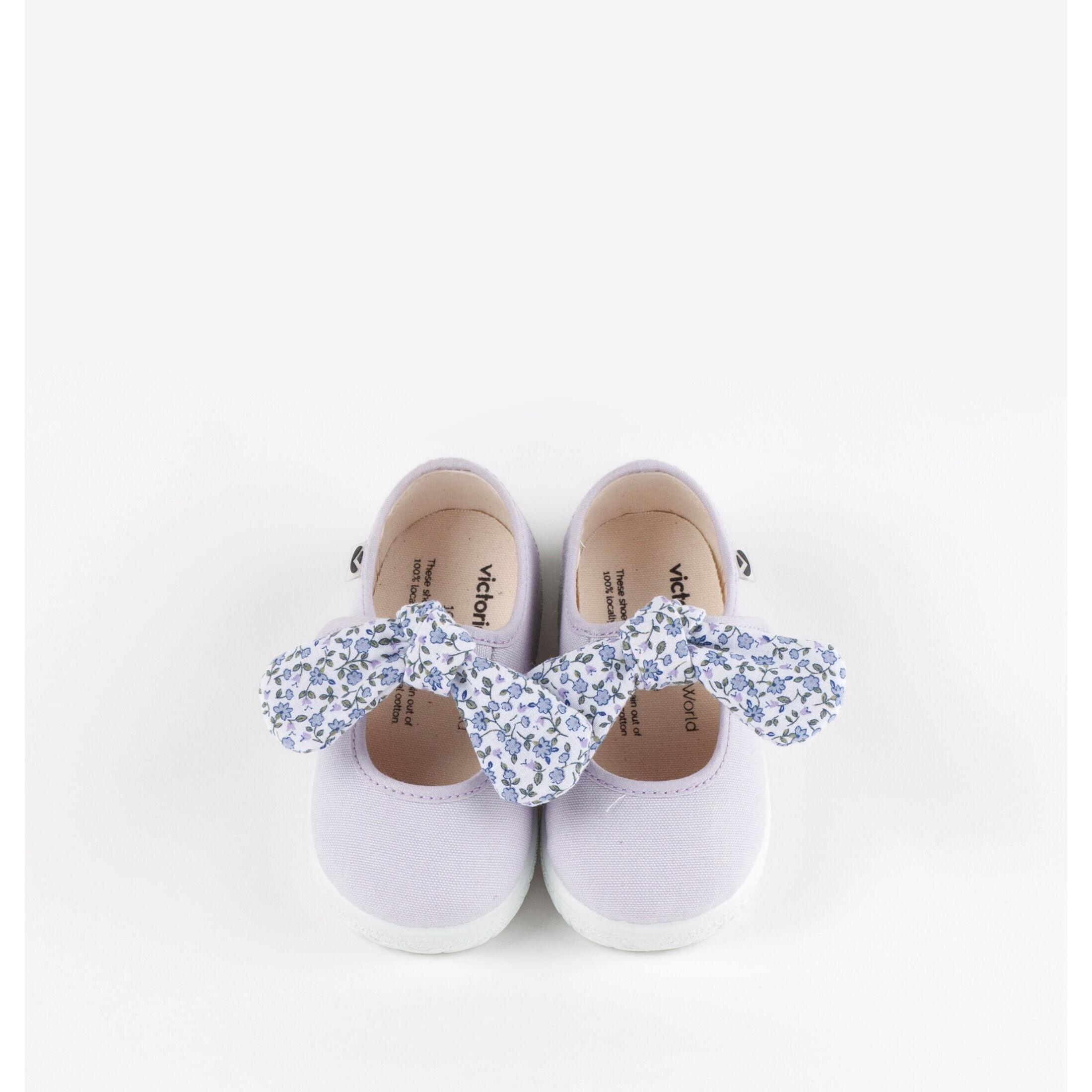 Victoria  ballerines noeud motif liberty bébé fille 