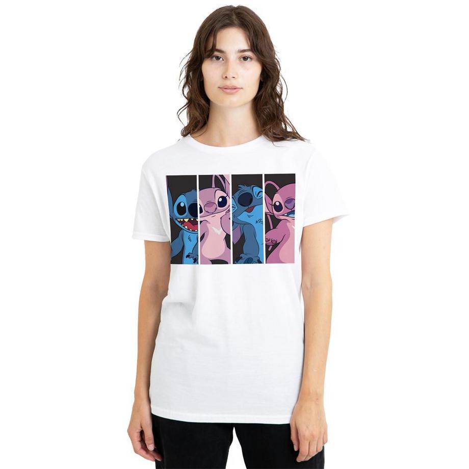 Lilo & Stitch T-Shirt Graphique Stitch et Angel  