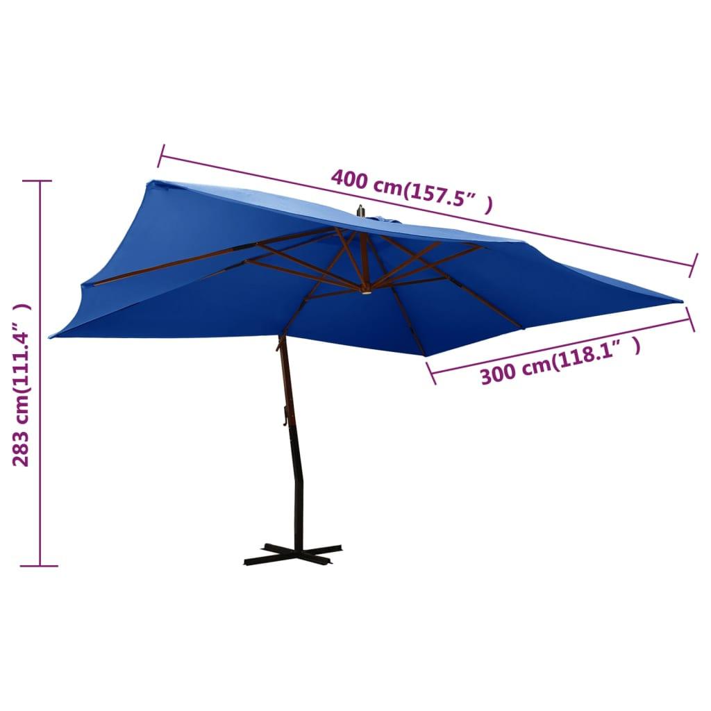 VidaXL Parasol de jardin en porte-à-faux  