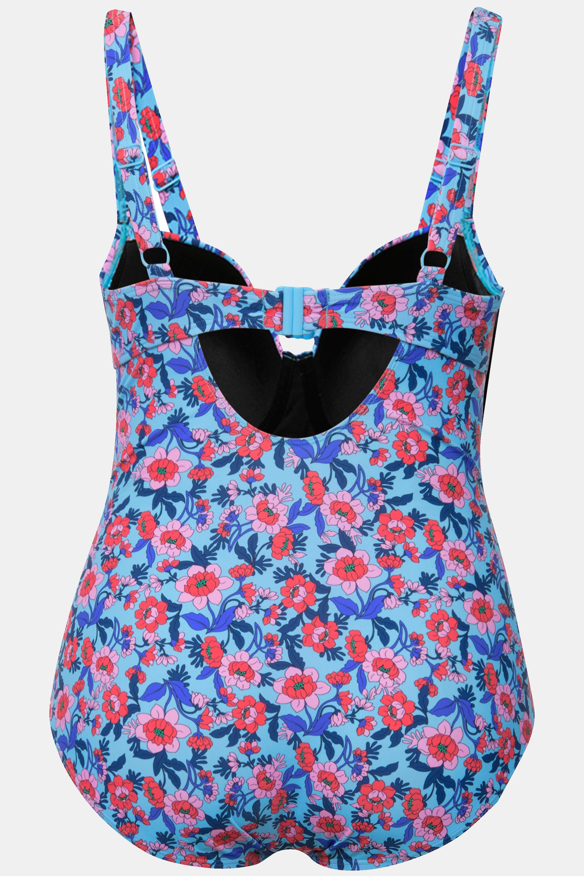 Ulla Popken Costume da bagno Coppe morbide Ferretto Spalline regolabili Riciclato  