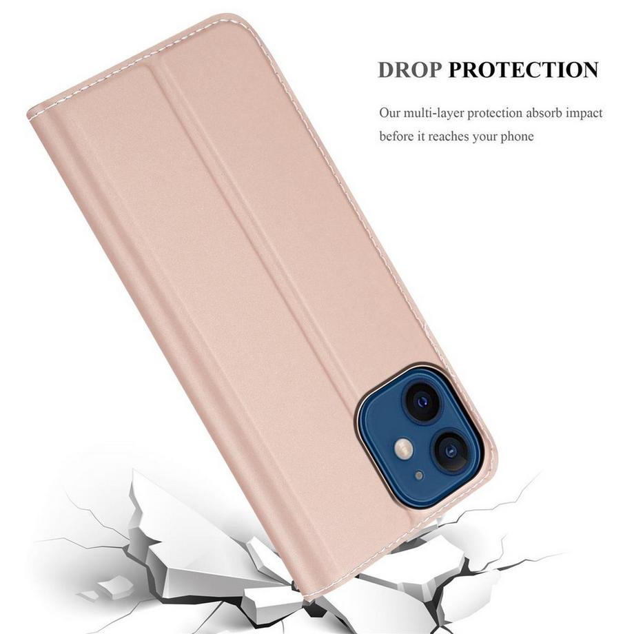 Cadorabo  Hülle für Apple iPhone 12 MINI Magnetverschluss, Kartenfach 