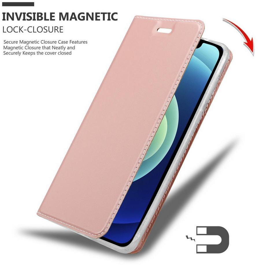 Cadorabo  Hülle für Apple iPhone 12 MINI Magnetverschluss, Kartenfach 