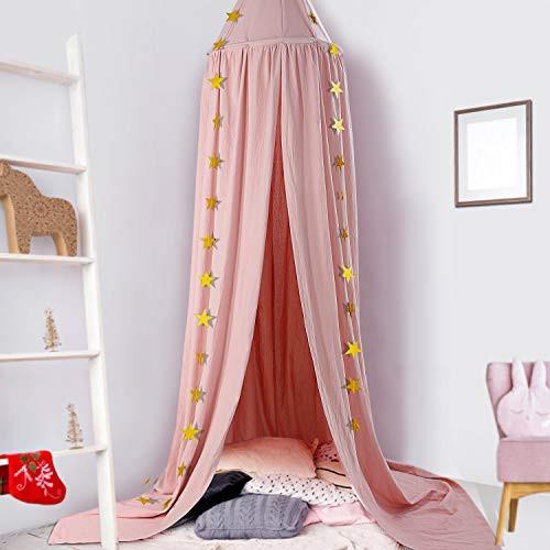 Activity-board Auvent pour bébé, moustiquaire de décoration de coton de rideau de lit de pépinière de lit  