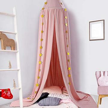 Auvent pour bébé, moustiquaire de décoration de coton de rideau de lit de pépinière de lit